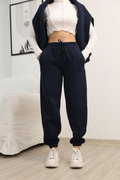 Çımalı Jogger Eşofman Altı Lacivert