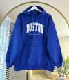 Boston Üç İplik Sweatshirt Saks Mavisi