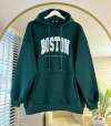 Boston Üç İplik Sweatshirt Koyu Yeşil