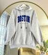 Boston Üç İplik Sweatshirt Gri Melanj